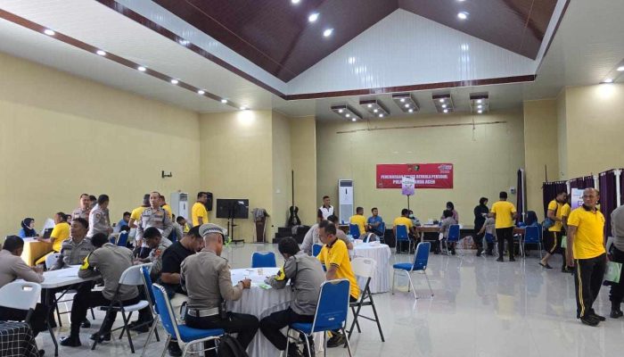 Polresta Banda Aceh Gelar Pemeriksaan Kesehatan Berkala Personel