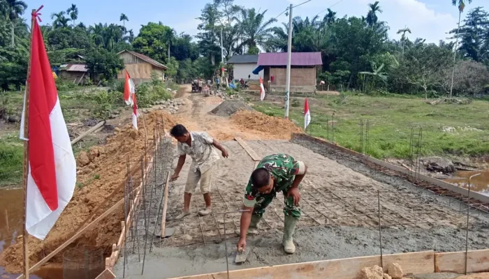 Jembatan Buket Jeurat Manyang Hampir Rampung
