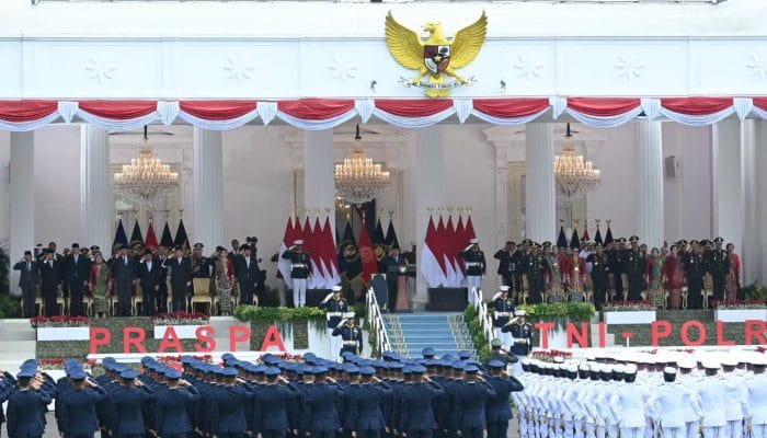 Prabowo Lantik 1.177 Perwira TNI-Polri, Tekankan Integritas dan Pengabdian