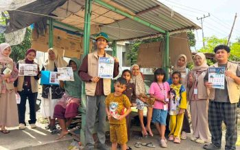 Mahasiswa KKN USK Bekali Warga Cut Langien Siaga Bencana