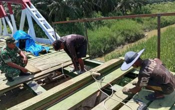Jembatan Perintis Garuda di Cot Girek Dikebut, Progres 68 Persen