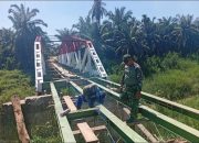 Kodim Aceh Utara Kebut Pembangunan Jembatan Perintis Garuda