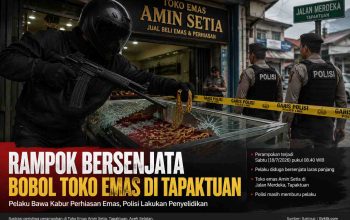 Rampok Bersenjata Bobol Toko Emas di Tapaktuan