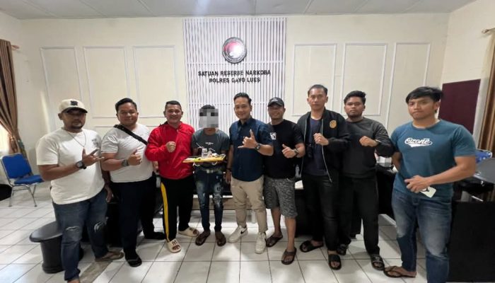 Polres Gayo Lues Tangkap Terduga Pengedar Sabu di Terangun