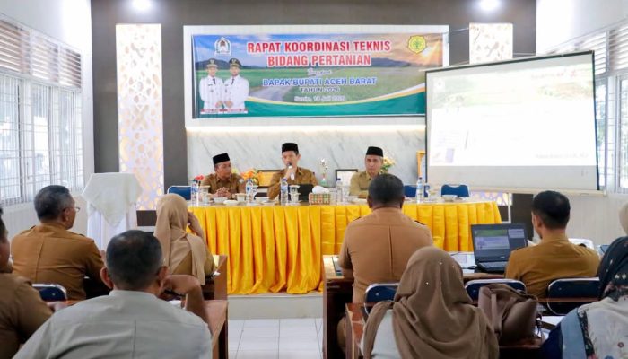 Tarmizi Gelar Rakor Perdana, Pertanian Jadi Prioritas Aceh Barat