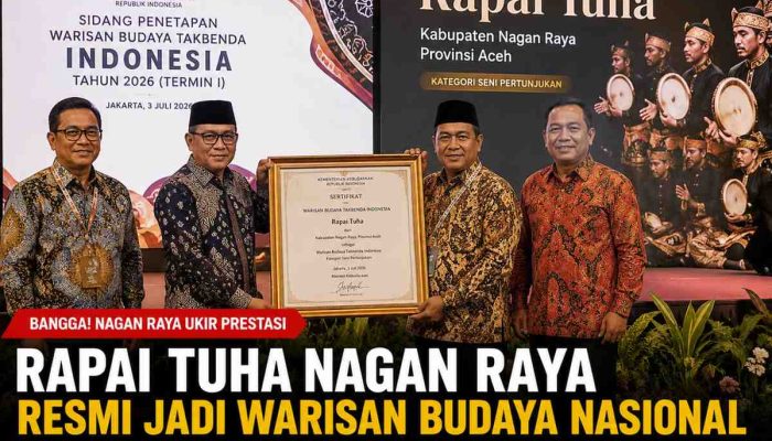 Rapai Tuha Nagan Raya Resmi Jadi Warisan Budaya Nasional