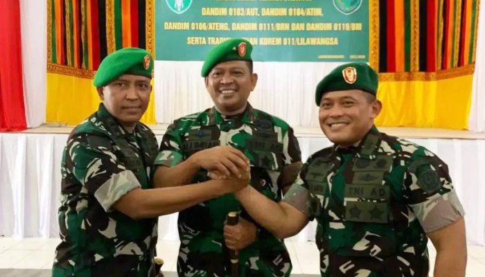 Letkol Inf Faisal Resmi Jabat Dandim Aceh Utara