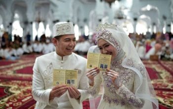 Sebanyak 275 Pasangan Menikah di Masjid Raya Baiturrahman Aceh