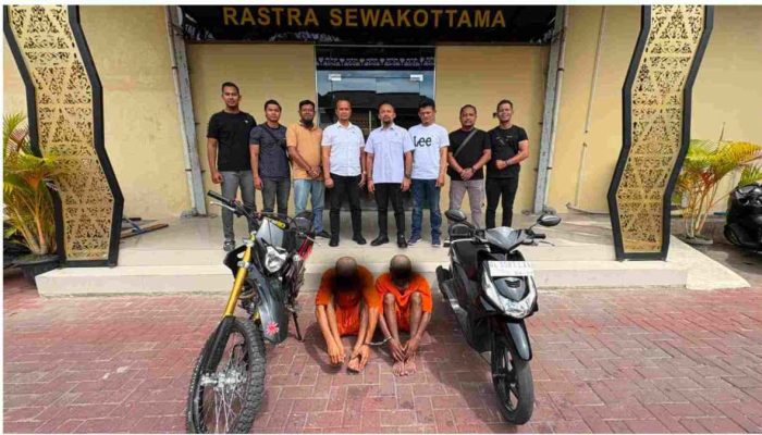 Dua Pelaku Curanmor Dibekuk, Motor Curian Dijual ke Aceh Utara