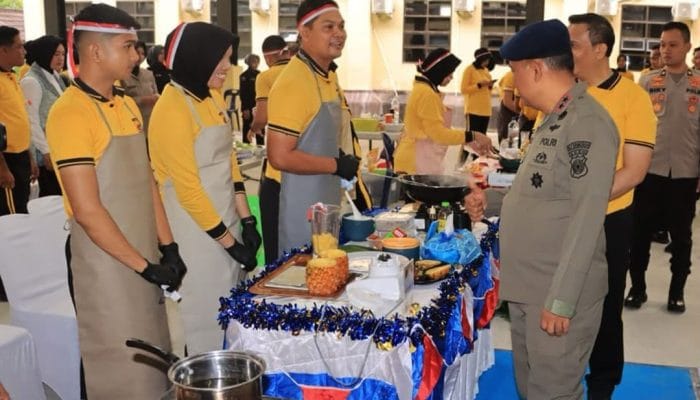 Polda Aceh Meriahkan Kemerdekaan Lewat Lomba Memasak