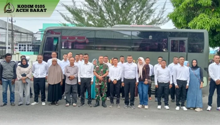 19 Calon Komcad Aceh Barat Berangkat Ikuti Seleksi