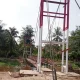 Jembatan Gantung Singgah Mata-Cot Paya Hampir Rampung