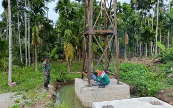 Jembatan Gantung Sawang-Makmur Capai Progres 46,45 Persen