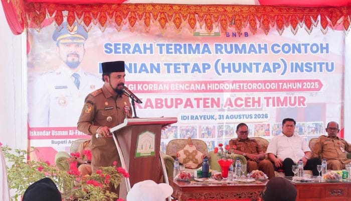 2.033 Huntap Korban Banjir Aceh Timur Mulai Dibangun