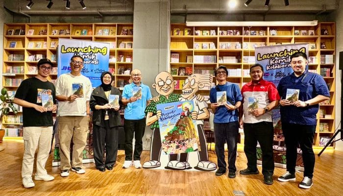 JNE dan Grasindo Luncurkan Komik tentang Kurir, Gandeng Kang Maman dan Mice Cartoon