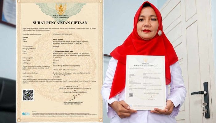 Inovasi Nalor Karya Adrina Susanti Resmi Bersertifikat Hak Cipta