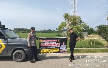 Patroli Polsek Langsa Timur Sasar Lokasi Rawan Curanmor