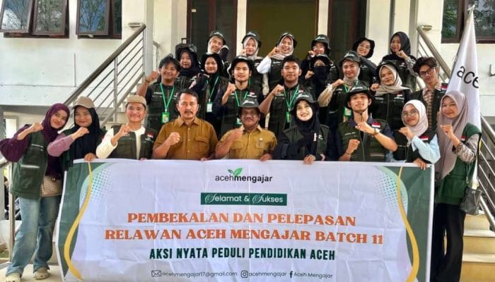 Pemkab Aceh Tamiang Lepas 14 Relawan Mengajar ke Pedalaman