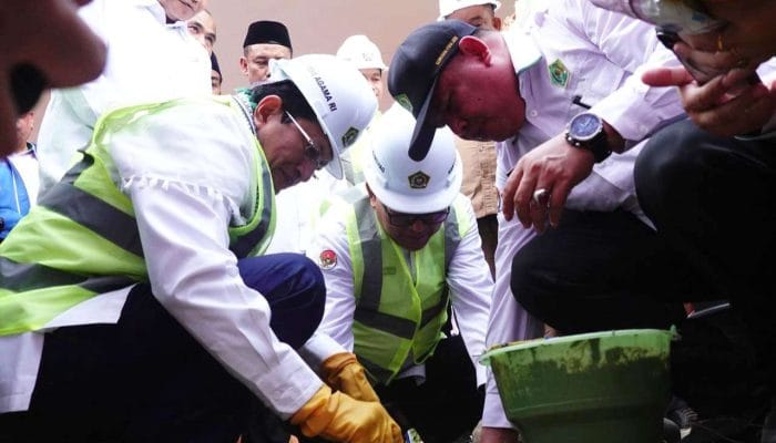 Penuhi Janji, Menag Bangun Kembali MIN 5 Pidie Jaya