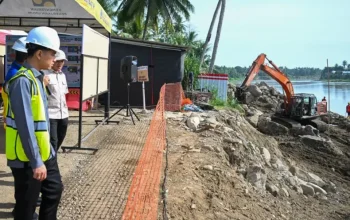 Wapres Tinjau Pembangunan Jembatan Kuta Blang Bireuen