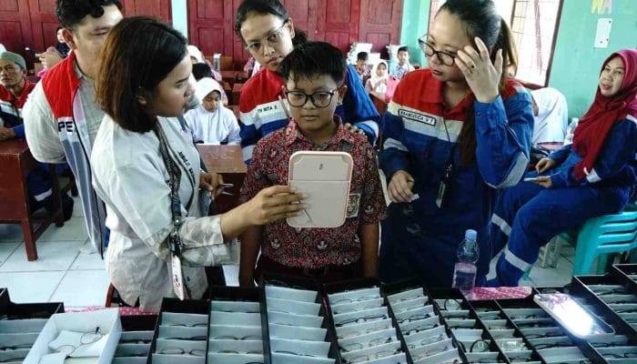 Pertamina EP Periksa Mata 65 Siswa, 14 Alami Gangguan Refraksi