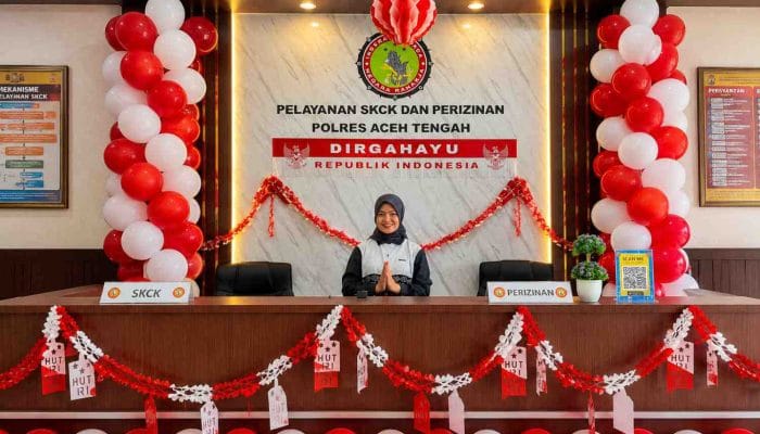 Nuansa Kemerdekaan Warnai Ruang SKCK Polres Aceh Tengah