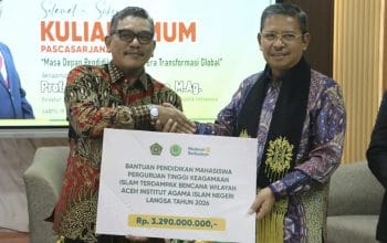 Kemenag Salurkan Rp3,23 Miliar untuk Mahasiswa IAIN Langsa