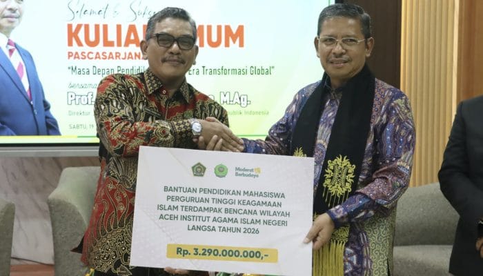 Kemenag Salurkan Rp3,23 Miliar untuk Mahasiswa IAIN Langsa