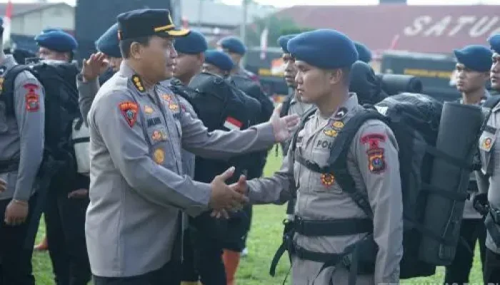 Gunung Sinabung Erupsi, Polisi Siagakan Seratus Personel