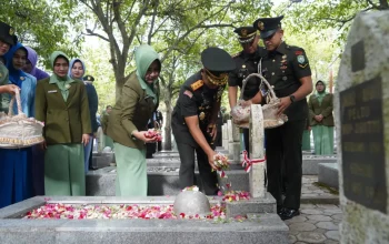 Pangdam IM Pimpin Ziarah Nasional HUT TNI Ke-81