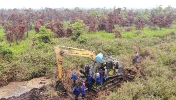 Tim Gabungan Amankan Ekskavator di Kawasan Hutan Ketapang