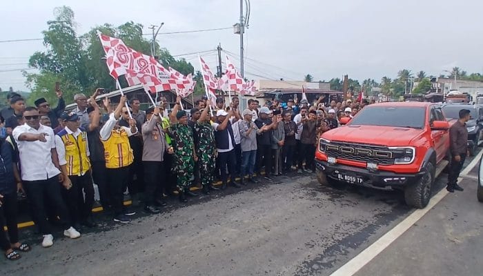 Jembatan Krueng Tingkeum Kembali Beroperasi Pulihkan Logistik Aceh