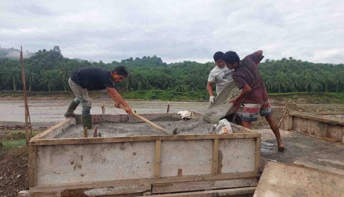 Pembangunan Jembatan Dayah Seupeng Capai 18 Persen