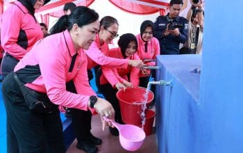 Ketum Bhayangkari Resmikan 82 Sumur Bor di Aceh