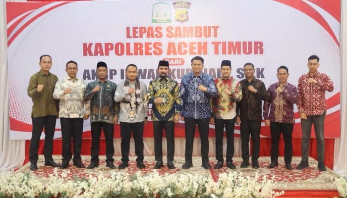 Pemkab Aceh Timur Gelar Pisah Sambut Kapolres Baru
