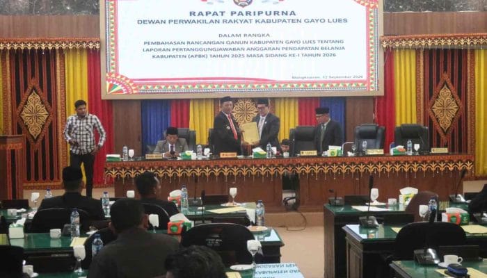 DPRK Gayo Lues Setujui Pertanggungjawaban APBK 2025