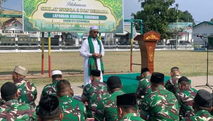 900 Prajurit TNI Gelar Salat Istisqa di Lhokseumawe