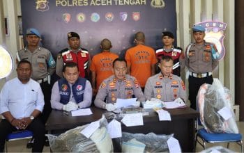 Polres Aceh Tengah Sita 22,8 Kilogram Ganja, Dua Ditangkap