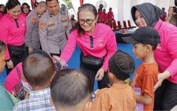 Kids Corner Meriahkan Bhayangkari Peduli Aceh Tamiang