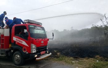 Kebakaran Lahan 500 Meter Persegi Dipadamkan 20 Menit
