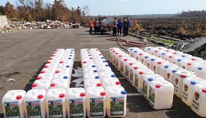 Polri Kirim 4.000 Liter X-Fire Tangani Karhutla Sumsel