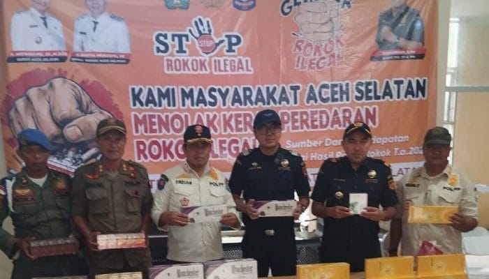 Satpol PP Aceh Selatan Perangi Peredaran Rokok Ilegal