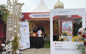 BPS Aceh Utara Buka Konsultasi Data Gratis di Milad Samudera Pasai