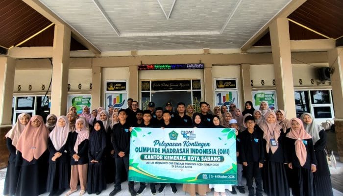 Kemenag Sabang Lepas 33 Siswa Ikuti OMI Aceh