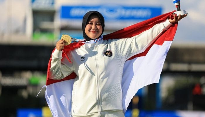Nurisa Dian Raih Emas Panahan Pertama Indonesia