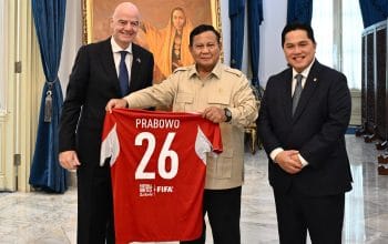Prabowo dan Infantino Bahas Masa Depan Sepak Bola Indonesia