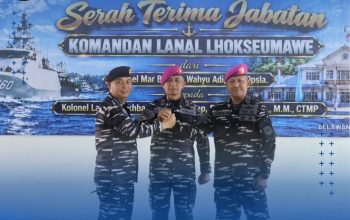 Akhbar Faizal Harahap Resmi Pimpin Lanal Lhokseumawe