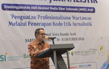 Plt Sekda Aceh Buka Pelatihan Kode Etik Jurnalistik