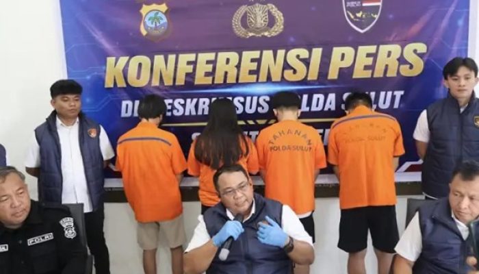 Polda Sulut Bongkar Love Scamming, Empat Tersangka Ditangkap