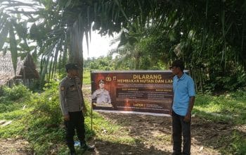 Polsek Rantau Selamat Patroli Cegah Karhutla di Bayeun